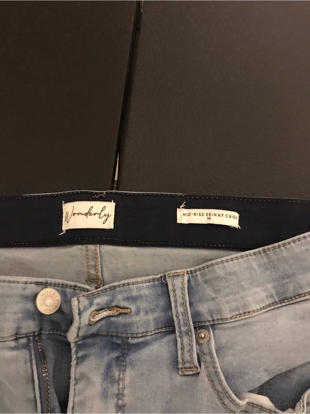 Wonderly Light Blue Mid-Rise Skinny Jeans
